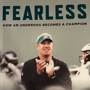 Fearless: How an Underdog Becomes a Champion Book DOUG PEDERSON Phila Eagles EUC